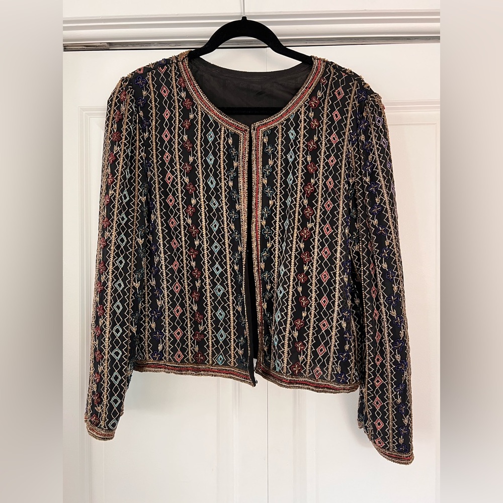 Vintage beaded bolero/cardigan